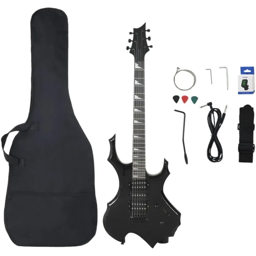 vidaXL Arte Y Ocio-Guitarra eléctrica para principiantes con funda 4/4 39"
