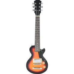 vidaXL Guitarra eléctrica para niños con funda marrón y negro 3/4 30