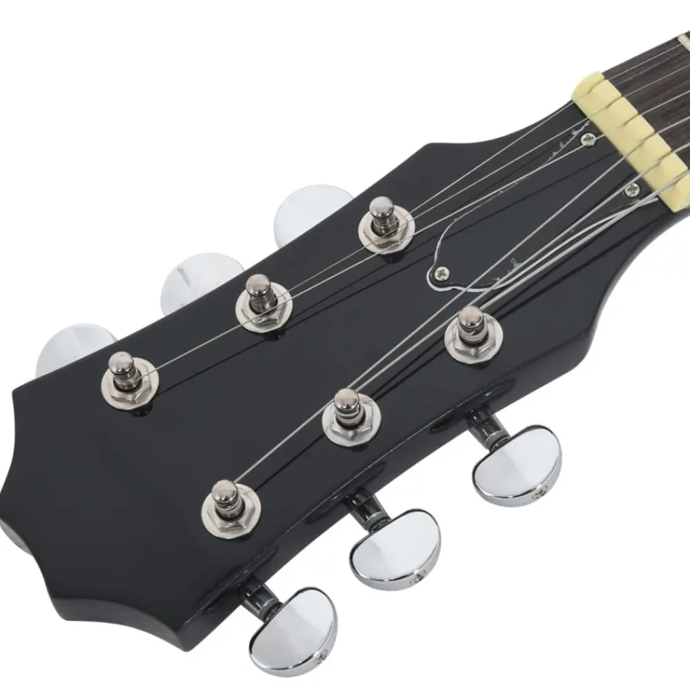 vidaXL Guitarra eléctrica para niños con funda marrón y negro 3/4 30" Marrón y negro Sale