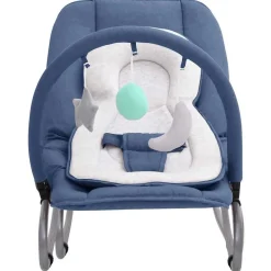 Niños vidaXL Juguetes Y Actividades Para Bebés-Hamaca mecedora para bebés de acero