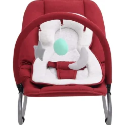 Niños vidaXL Juguetes Y Actividades Para Bebés-Hamaca mecedora para bebés de acero