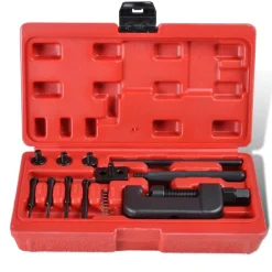 vidaXL Equipo & Herramientas De Taller-Herramienta remachadora para cadenas de moto universal