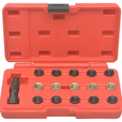 vidaXL Herramientas de reparación de roscas bujía 16 piezas M14x1,25 Clearance