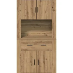 vidaXL Armarios Y Almacenamiento-Highboard 80 x 33 x 150 cm Madera contrachapada