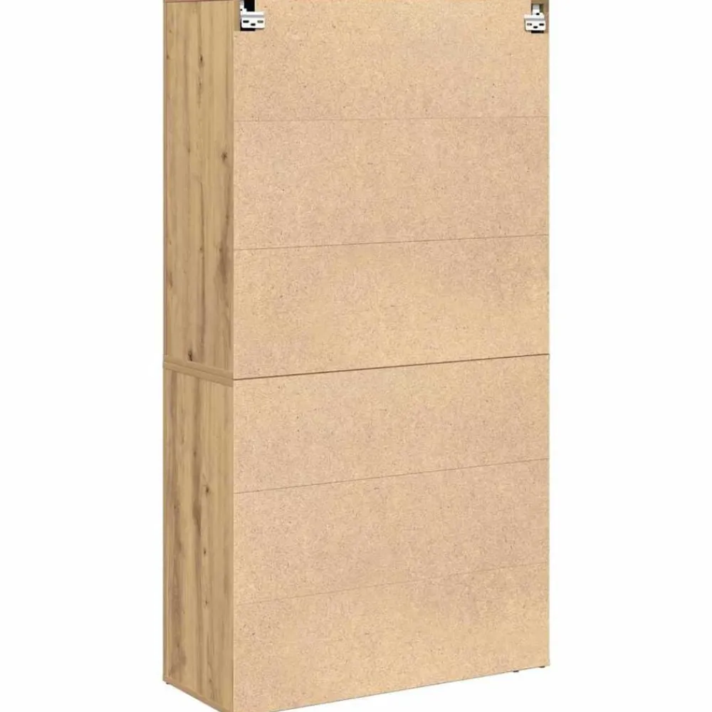vidaXL Armarios Y Almacenamiento-Highboard 80 x 33 x 150 cm Madera contrachapada