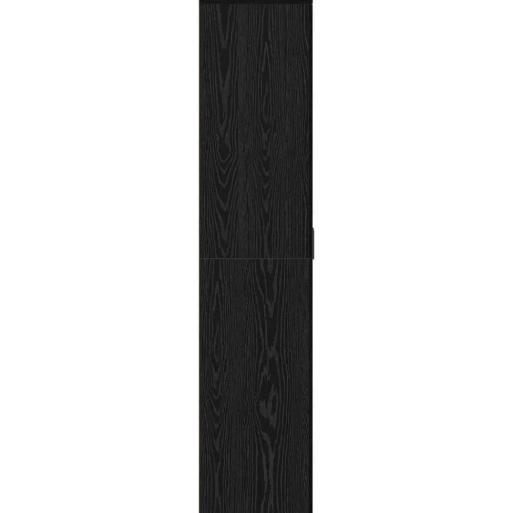 vidaXL Highboard 80 x 39 x 178 cm Madera contrachapada Roble negro
