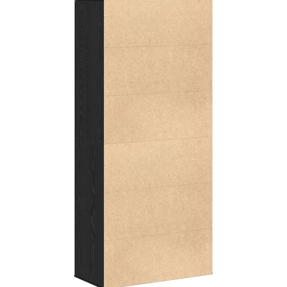 vidaXL Highboard 80 x 39 x 178 cm Madera contrachapada Roble negro
