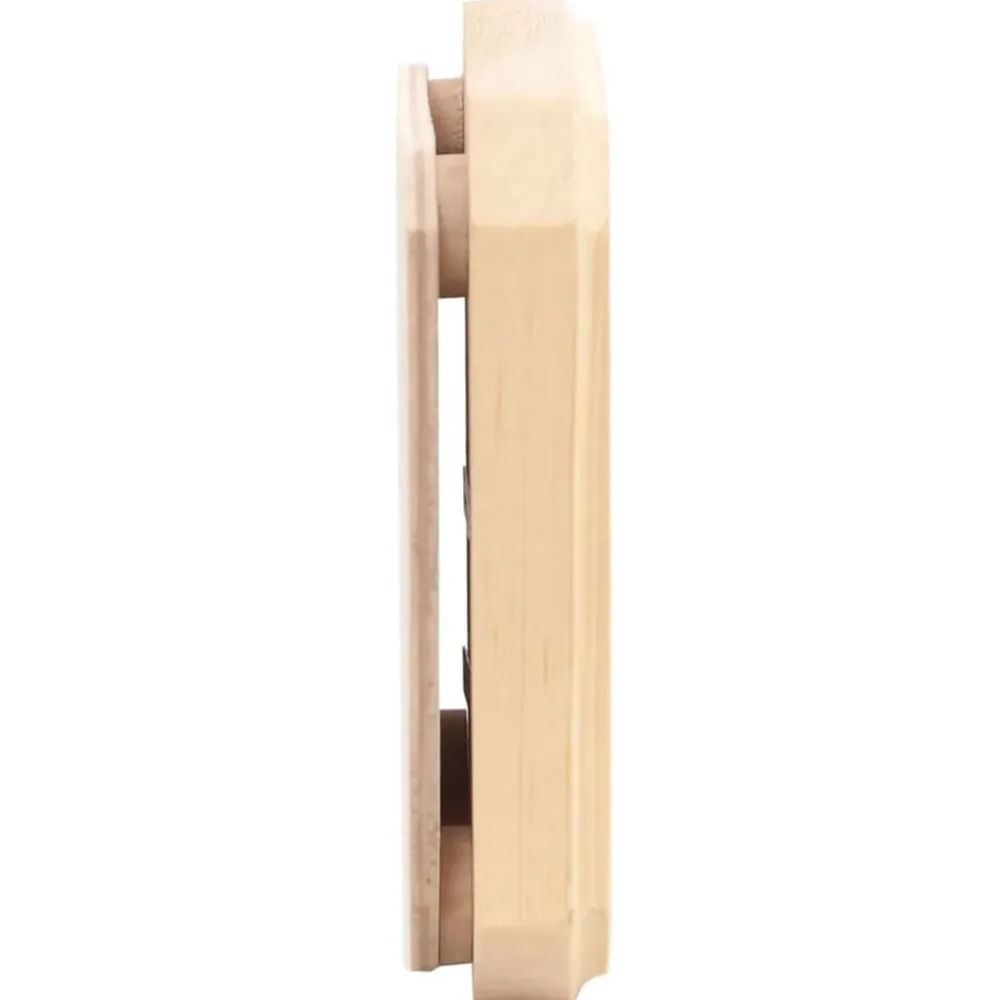 vidaXL Higrotermógrafo y reloj de arena para sauna 2 en 1 madera pino