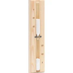 vidaXL Higrotermógrafo y reloj de arena para sauna 2 en 1 madera pino