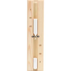 vidaXL Higrotermógrafo y reloj de arena para sauna 2 en 1 madera pino