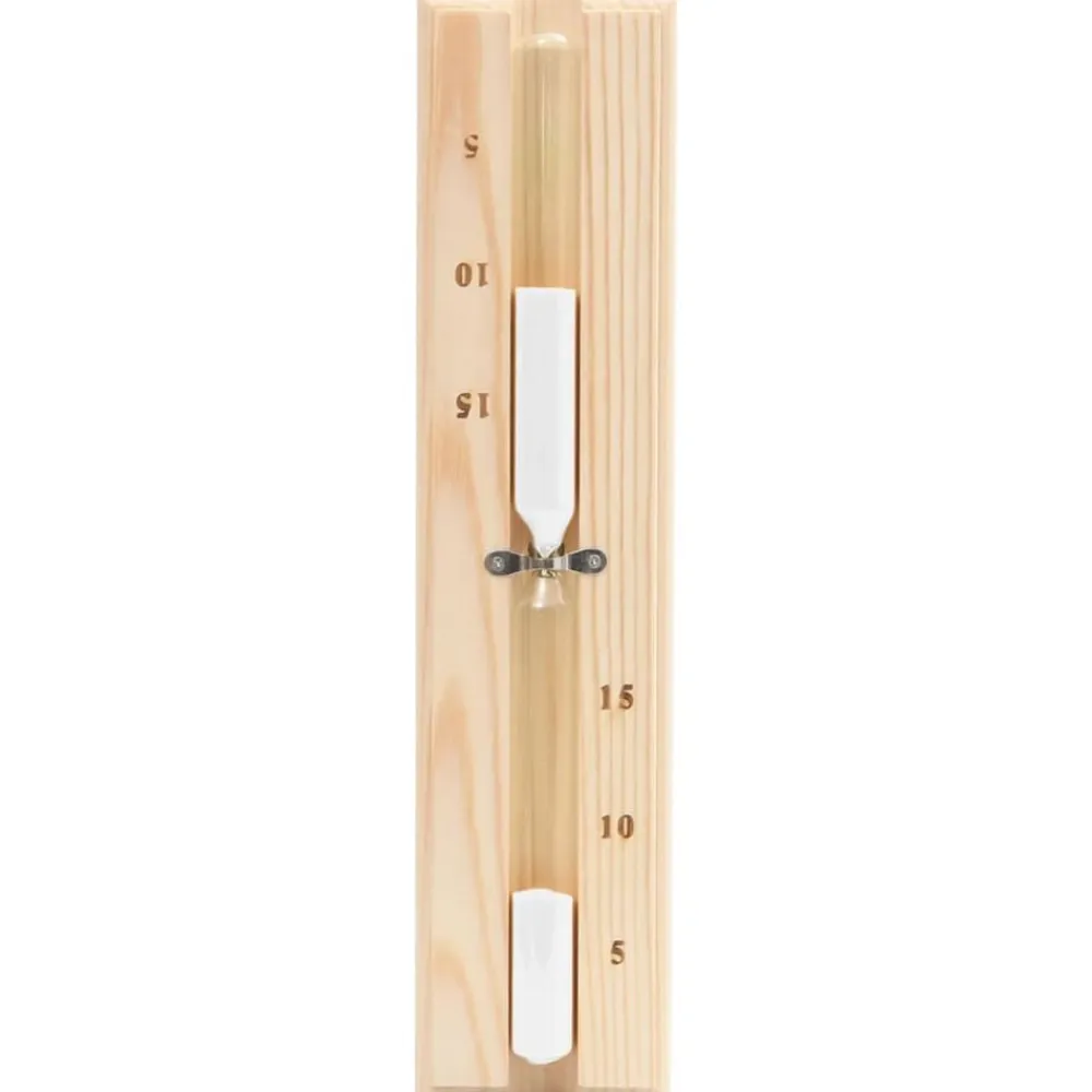 vidaXL Higrotermógrafo y reloj de arena para sauna 2 en 1 madera pino