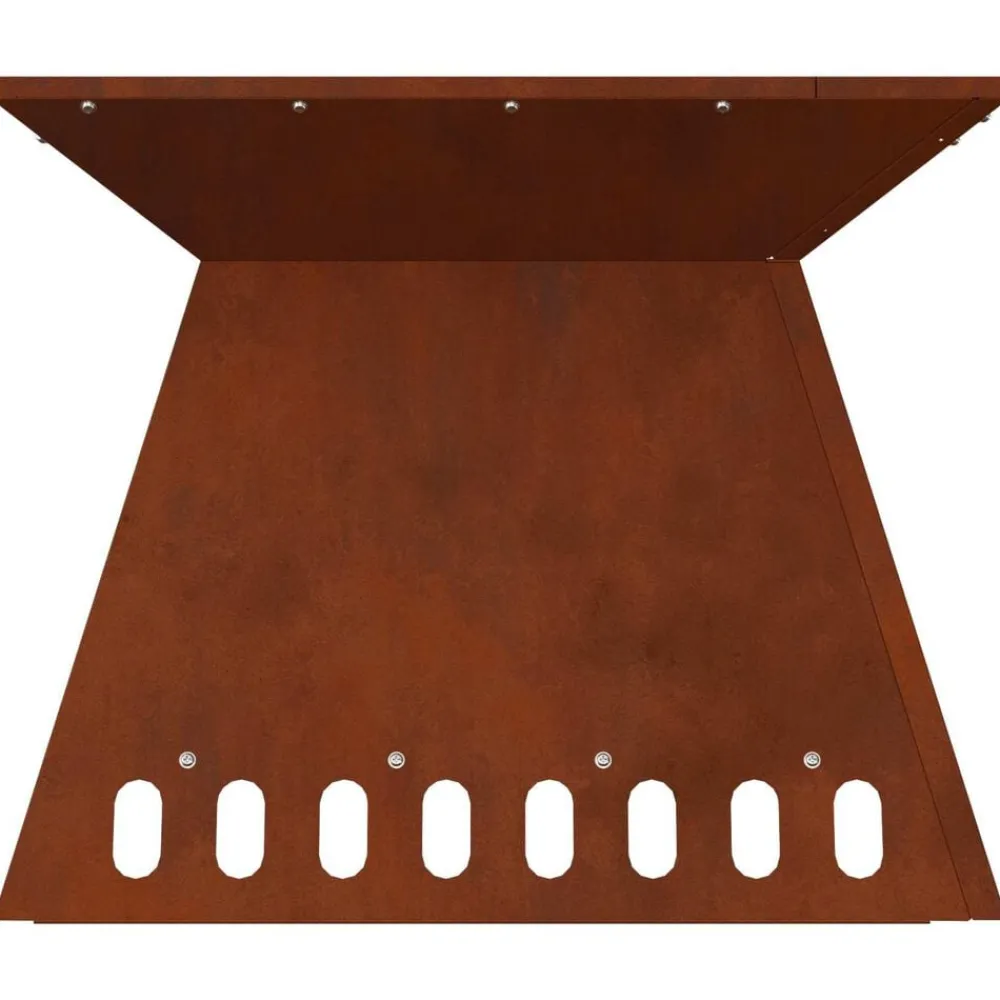 vidaXL Hoguera Marrón 48 x 48 x 40 cm Acero autopatinable Acero oxidado/marrón Sale