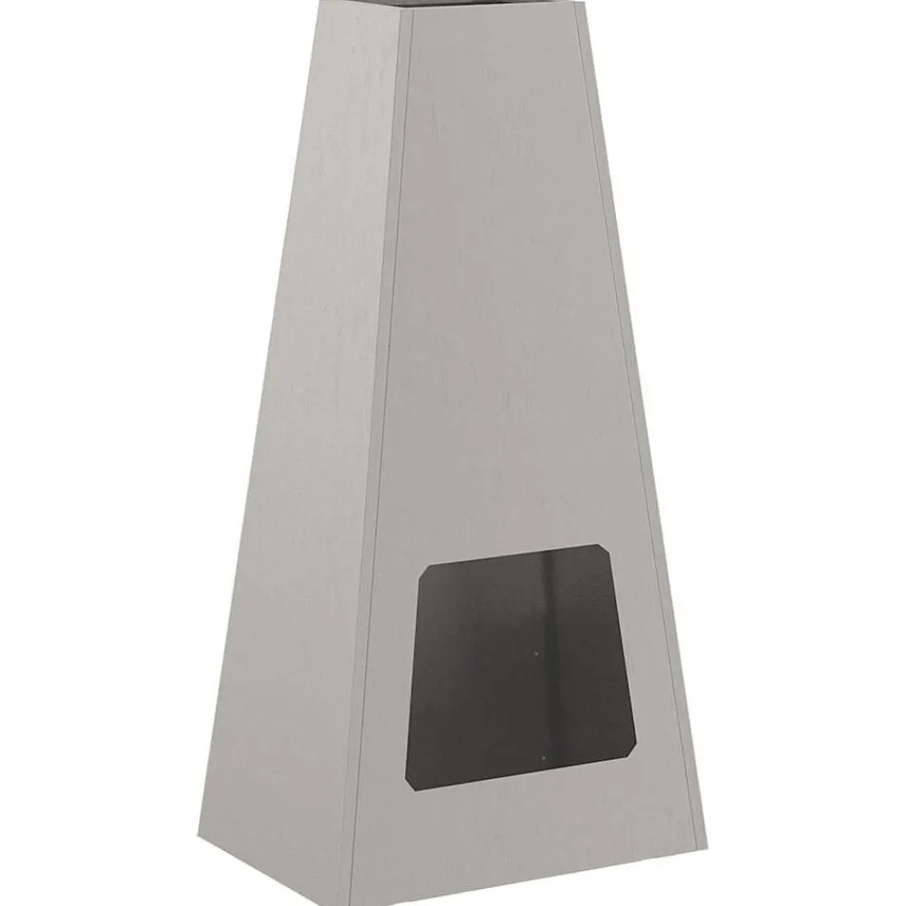 vidaXL Hoguera Marrón 50 x 35 x 100 cm Acero autopatinable Acero oxidado/marrón