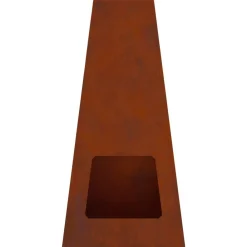 vidaXL Hoguera Marrón 50 x 35 x 100 cm Acero autopatinable Acero oxidado/marrón
