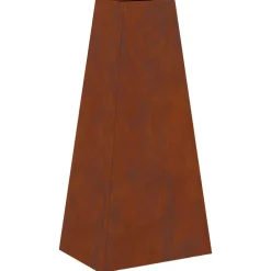 vidaXL Hoguera Marrón 50 x 35 x 100 cm Acero autopatinable Acero oxidado/marrón