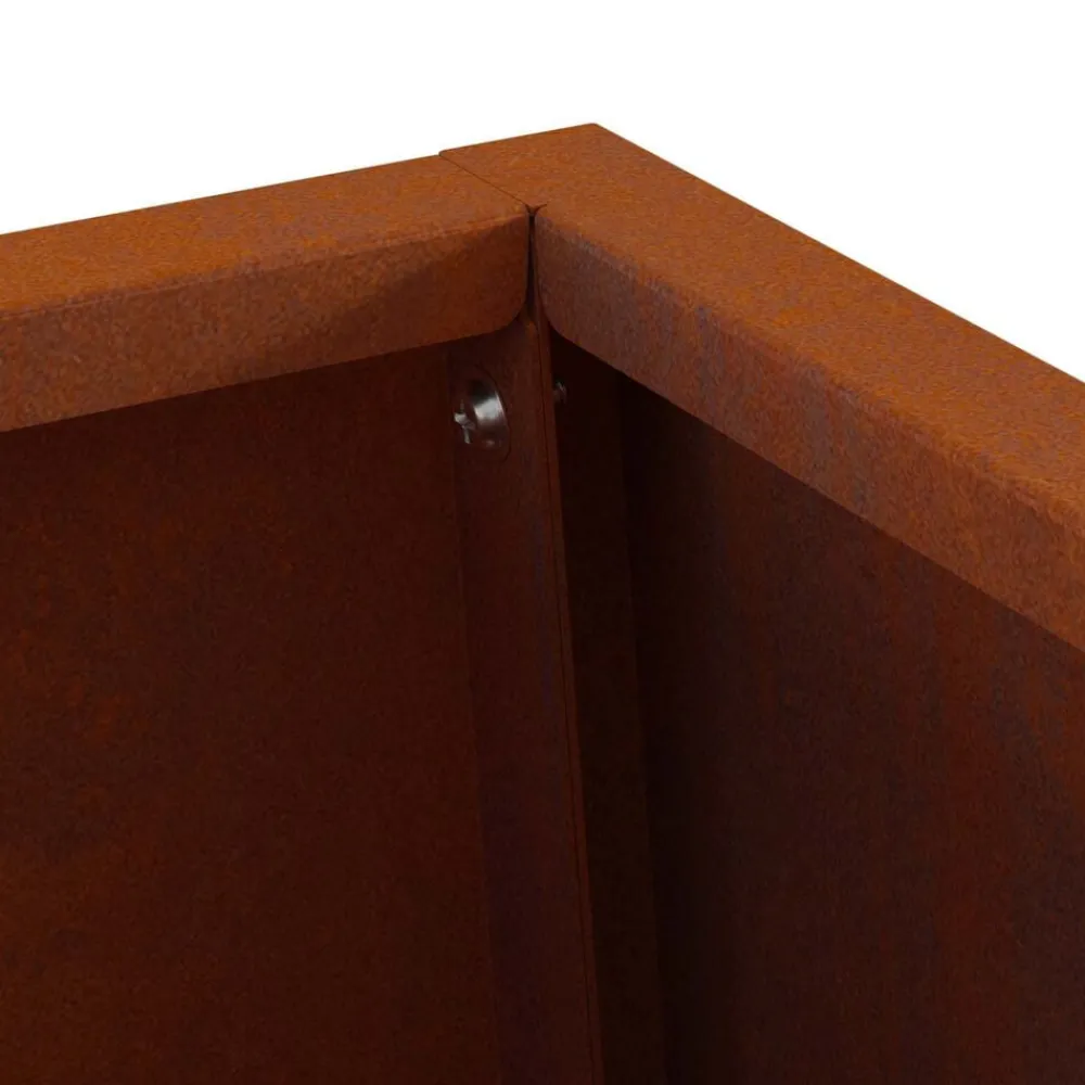 vidaXL Hoguera Marrón 50 x 35 x 100 cm Acero autopatinable Acero oxidado/marrón