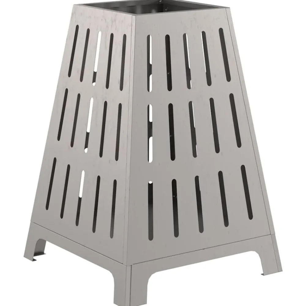 vidaXL Hoguera Marrón 50 x 50 x 70 cm Acero autopatinable Acero oxidado/marrón Discount