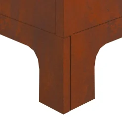 vidaXL Hoguera Marrón 50 x 50 x 70 cm Acero autopatinable Acero oxidado/marrón Discount