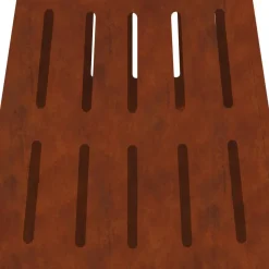 vidaXL Hoguera Marrón 50 x 50 x 70 cm Acero autopatinable Acero oxidado/marrón Discount