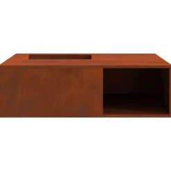 vidaXL Hoguera Marrón 100 x 100 x 30 cm Acero autopatinable Acero oxidado/marrón New