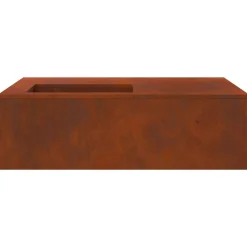 vidaXL Hoguera Marrón 100 x 100 x 30 cm Acero autopatinable Acero oxidado/marrón New