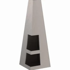 vidaXL Hoguera Marrón 35 x 35 x 100 cm Acero al carbono Acero oxidado/marrón Clearance