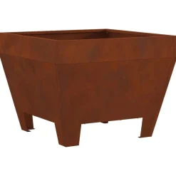 vidaXL Hoguera Marrón 50 x 50 x 38 cm Acero autopatinable Acero oxidado/marr&oacute;n New
