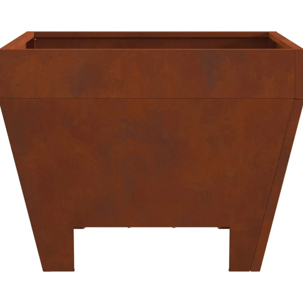 vidaXL Hoguera Marrón 50 x 50 x 38 cm Acero autopatinable Acero oxidado/marrón New