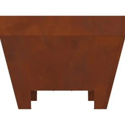 vidaXL Hoguera Marrón 50 x 50 x 38 cm Acero autopatinable Acero oxidado/marrón New