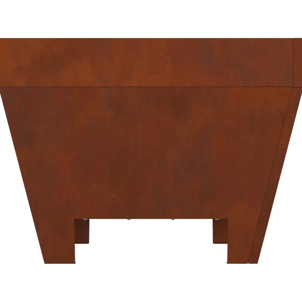 vidaXL Hoguera Marrón 50 x 50 x 38 cm Acero autopatinable Acero oxidado/marrón New