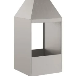 vidaXL Hoguera Marrón 50 x 50 x 100 cm Acero autopatinable Acero oxidado/marrón Clearance