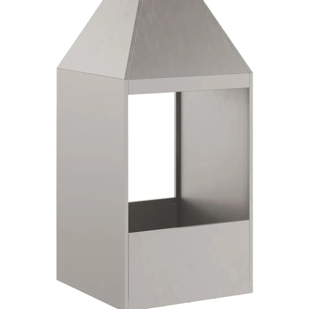 vidaXL Hoguera Marrón 50 x 50 x 100 cm Acero autopatinable Acero oxidado/marrón Clearance