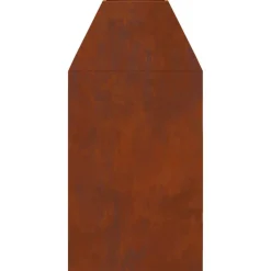 vidaXL Hoguera Marrón 50 x 50 x 100 cm Acero autopatinable Acero oxidado/marrón Clearance