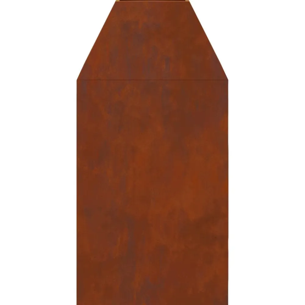 vidaXL Hoguera Marrón 50 x 50 x 100 cm Acero autopatinable Acero oxidado/marrón Clearance