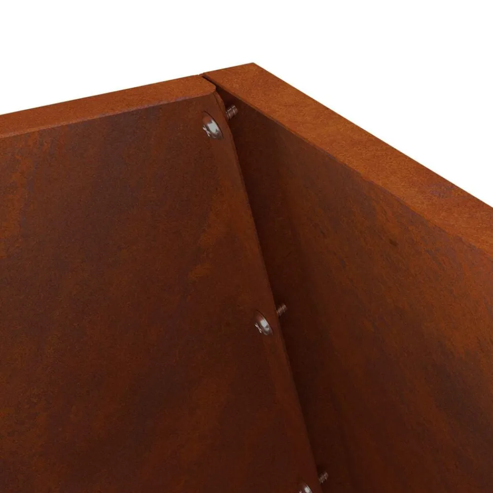 vidaXL Hoguera Marrón 50 x 50 x 100 cm Acero autopatinable Acero oxidado/marrón Clearance