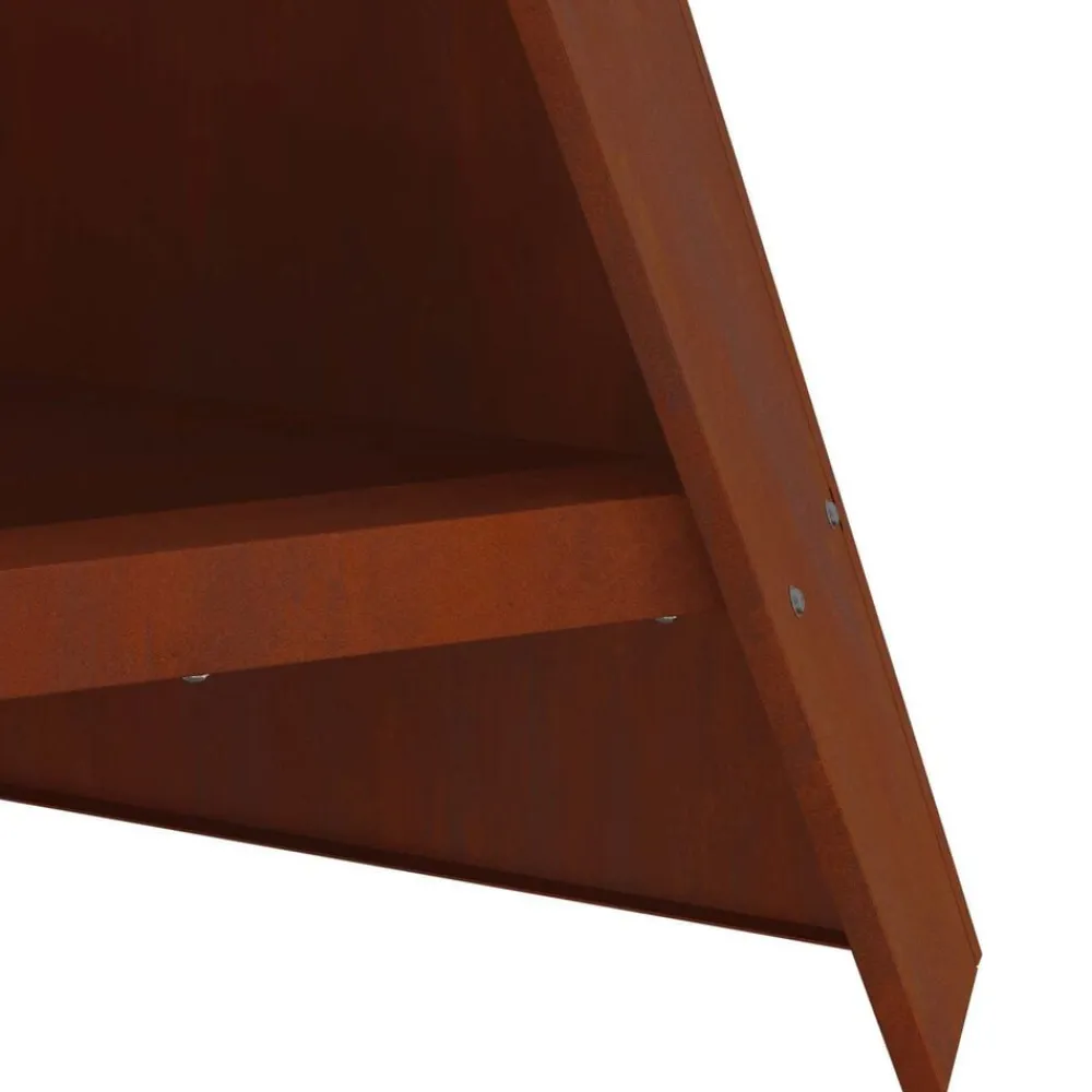 vidaXL Hoguera Marrón 58 x 40 x 100 cm Acero autopatinable Acero oxidado/marrón Hot