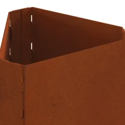 vidaXL Chimeneas-Hoguera Marrón 50 x 43 x 52 cm Acero autopatinable