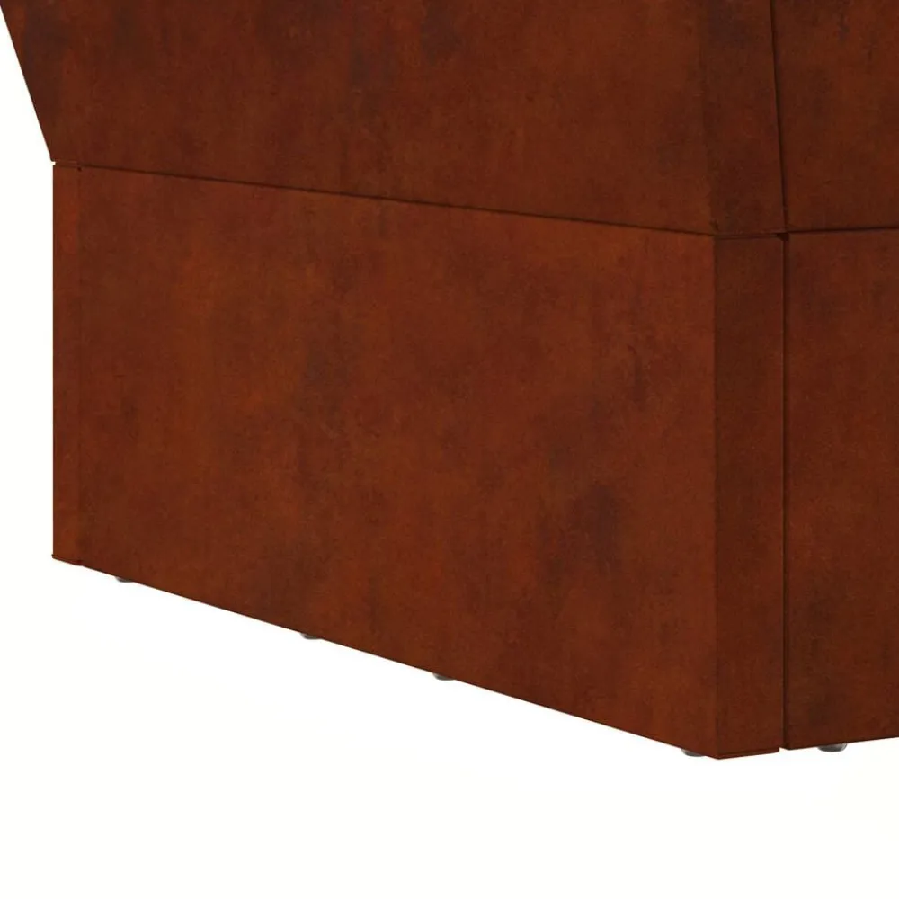 vidaXL Hoguera Marrón 40 x 40 x 35 cm Acero autopatinable Acero oxidado/marrón Sale