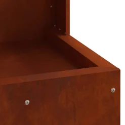 vidaXL Chimeneas-Hoguera Marrón 35 x 35 x 100 cm Acero