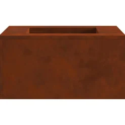 vidaXL Hoguera Marrón 60 x 60 x 30 cm Acero autopatinable Acero oxidado/marrón Online