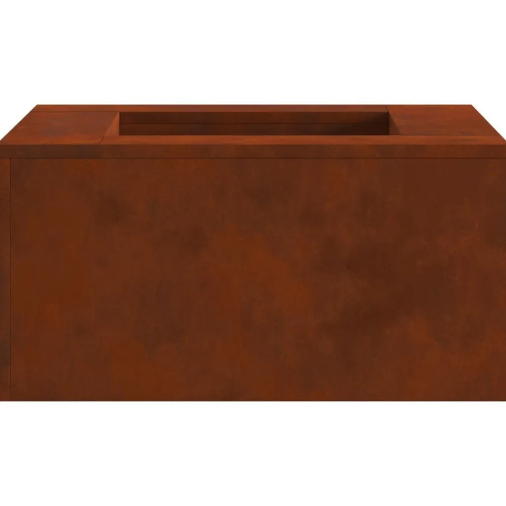 vidaXL Hoguera Marrón 60 x 60 x 30 cm Acero autopatinable Acero oxidado/marrón Online