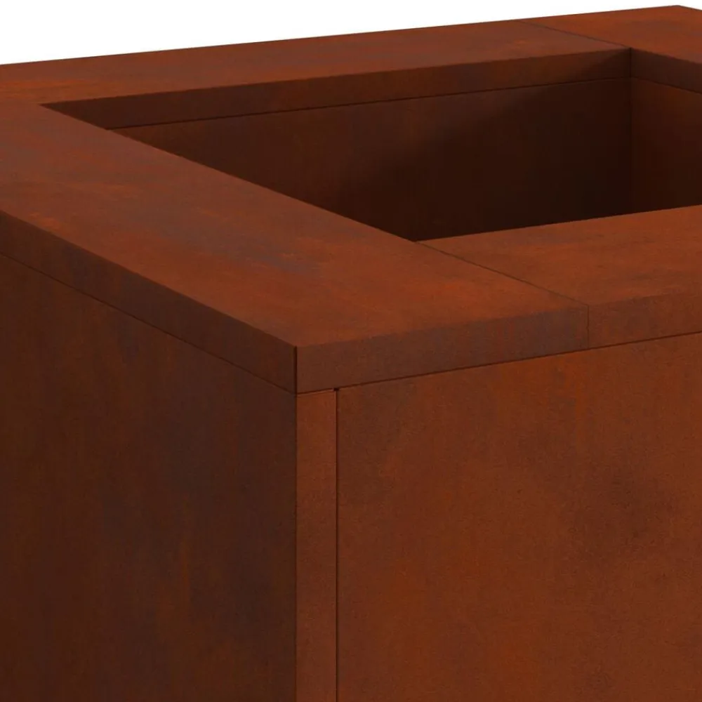 vidaXL Hoguera Marrón 60 x 60 x 30 cm Acero autopatinable Acero oxidado/marrón Online