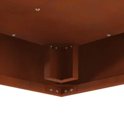 vidaXL Hoguera Marrón 60 x 60 x 30 cm Acero autopatinable Acero oxidado/marrón Online