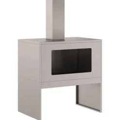 vidaXL Hoguera Marrón 60 x 40 x 96 cm Acero autopatinable Acero/café envejecido New