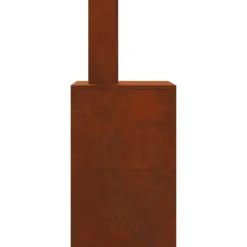 vidaXL Hoguera Marrón 60 x 40 x 96 cm Acero autopatinable Acero/café envejecido New