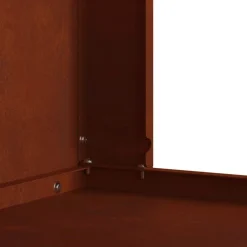 vidaXL Hoguera Marrón 60 x 40 x 96 cm Acero autopatinable Acero/café envejecido New