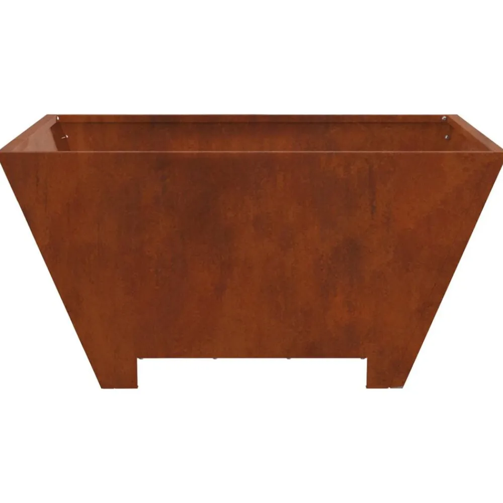vidaXL Hoguera Marrón 60 x 60 x 30 cm Acero al carbono Acero oxidado/marrón Clearance