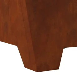 vidaXL Hoguera Marrón 60 x 60 x 30 cm Acero al carbono Acero oxidado/marrón Clearance