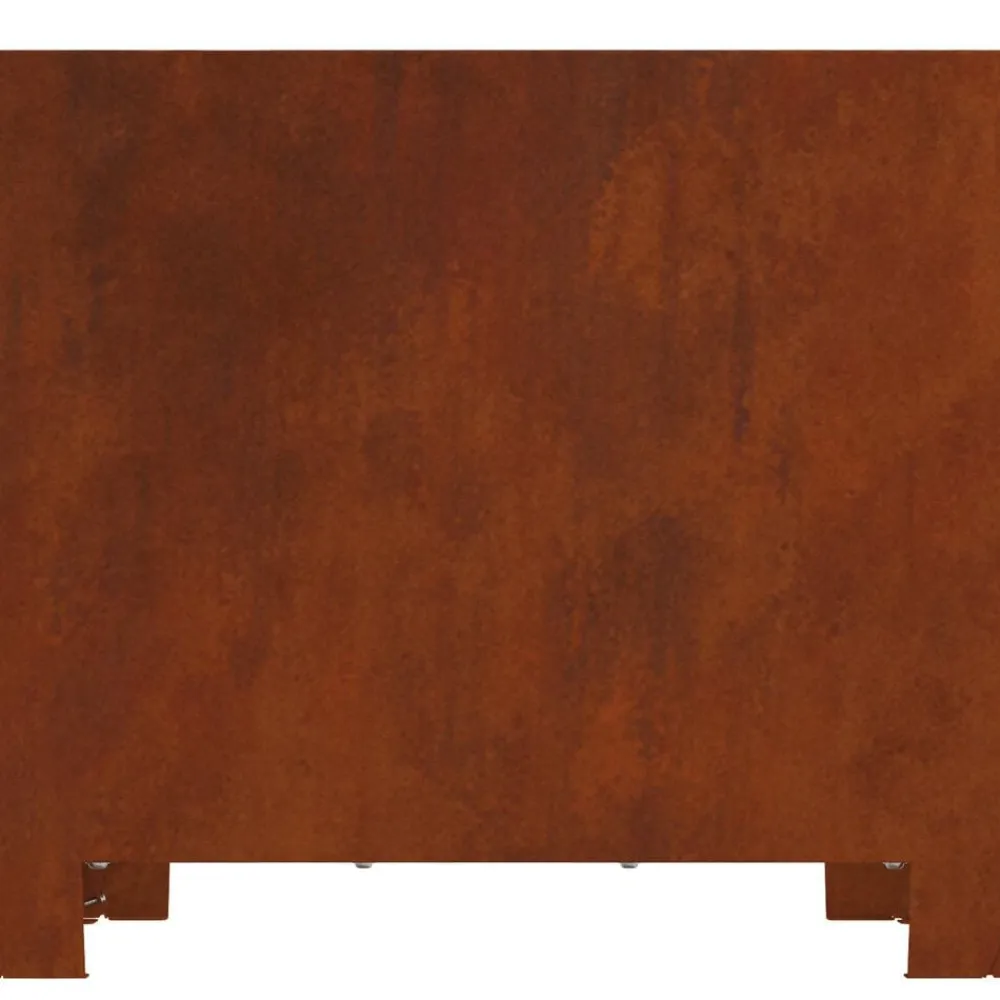 vidaXL Hoguera Marrón 60 x 60 x 30 cm Acero al carbono Acero oxidado/marrón Clearance