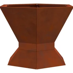 vidaXL Hoguera Marrón 50 x 50 x 40 cm Acero autopatinable Acero oxidado/marrón